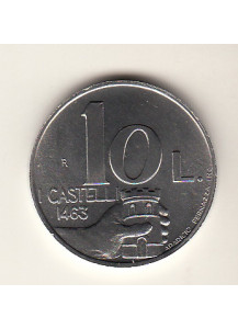 1991 10 Lire Italma I Castelli 1463 Fior di Conio San Marino